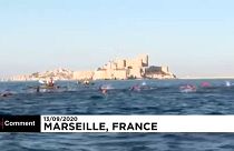 The swimming race, Marseille, Sept 13.