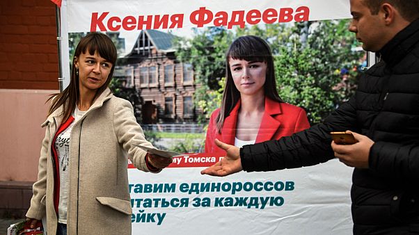 المرشحة المعارضة كسينيا فاديفا المرشحة المعارضة كسينيا فاديفا