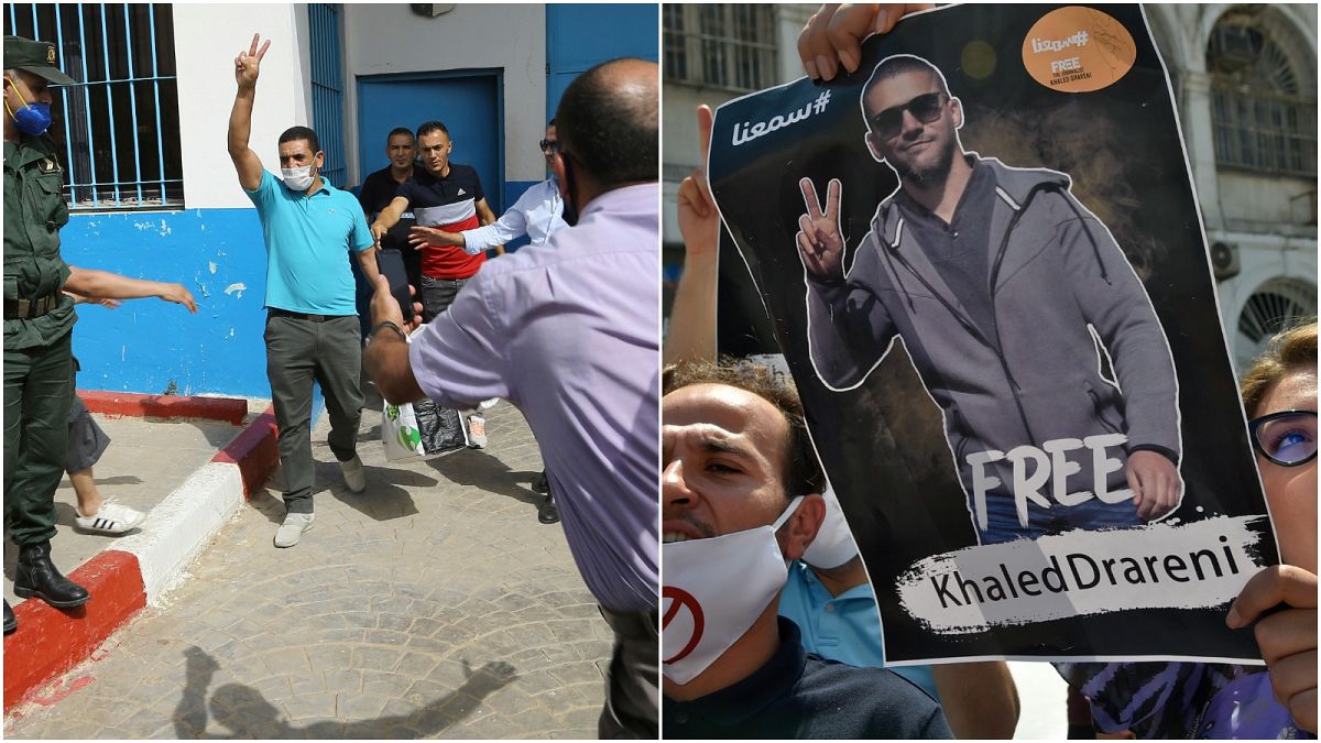  الصحفي خالد درارني المعتقل منذ 29 آذار/مارس والمعارض السياسي كريم طابو