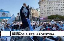  از قرنطینه تا فساد؛ معترضان در پایتخت آرژانتین به خیابان آمدند