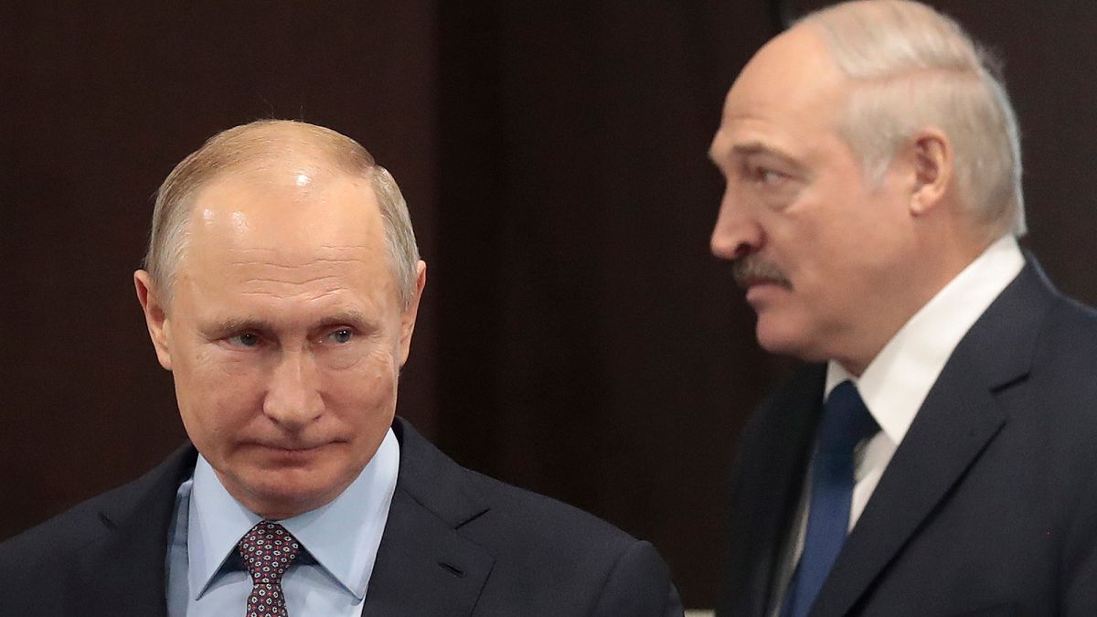 Rusya Devlet Başkanı Putin ile Belarus Devlet Başkanı Lukaşenko