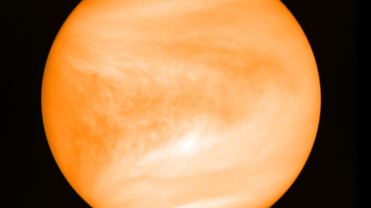 This May 2016 photo provided by researcher Jane Greaves shows the planet Venus, seen from the Japan Aerospace Exploration Agency's Akatsuki probe. 