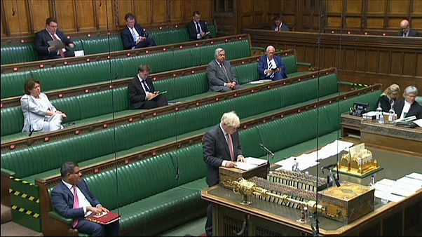Boris Johnson au parlement britannique, le 14 septembre 2020. Boris Johnson au parlement britannique, le 14 septembre 2020.