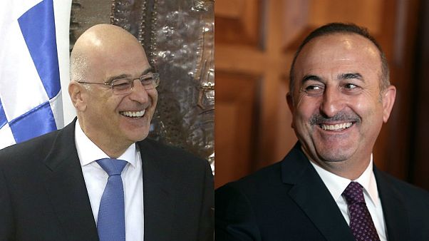 Yunanistan Dışişleri Bakanı Nikos Dendias // Türkiye Dışişleri Bakanı Mevlüt Çavuşoğlu Yunanistan Dışişleri Bakanı Nikos Dendias // Türkiye Dışişleri Bakanı Mevlüt Çavuşoğlu