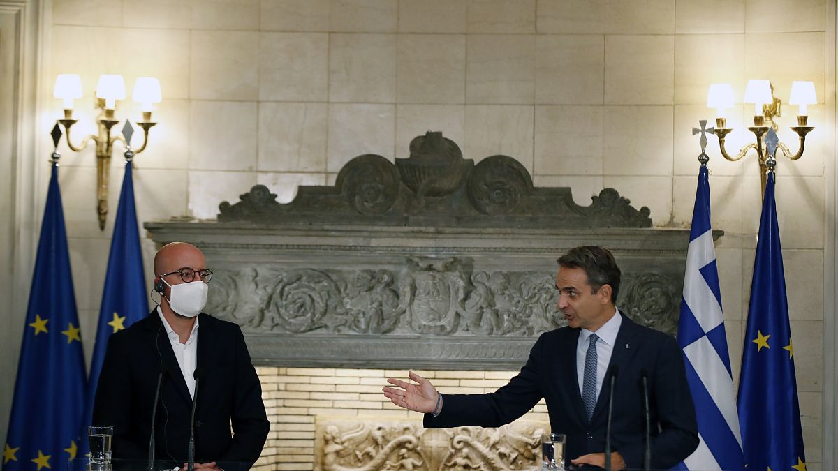 نخست وزیر یونان همراه با رئیس شورای اتحادیه اروپا