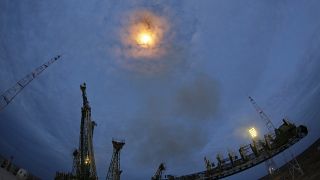 Запуск ракеты "Союз МС-15" с космодрома Байконур 25 сентября 2019