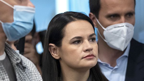 Sviatlana Tsikhanouskaya has urged the European Union to be "more brave" Sviatlana Tsikhanouskaya has urged the European Union to be "more brave"