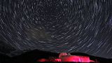 Stars around the north celestial pole above the Astronomical Observatory of the Valle d'Aosta Autonomous Region.