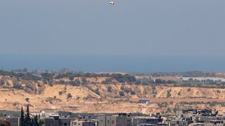 بالون يحمل مواد حارقة أطلق من قطاع غزة باتجاه مناطق إسرائيلية. 2020/08/24