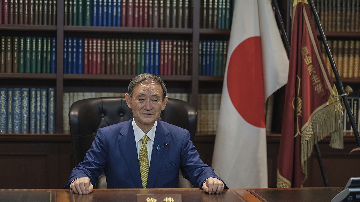 Il nuovo primo ministro giapponese Yoshihide Suga.. 