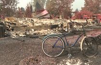   تصاویر پهپادی از وسعت تخریب‌ و ویرانگری آتش در ایالت اورگون آمریکا