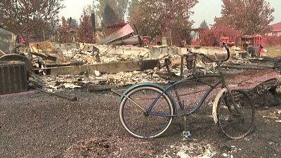   تصاویر پهپادی از وسعت تخریب‌ و ویرانگری آتش در ایالت اورگون آمریکا