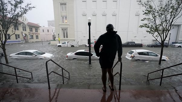 Les rues de Pensacola en Alabama mercredi 16 septembre 2020. Les rues de Pensacola en Alabama mercredi 16 septembre 2020.