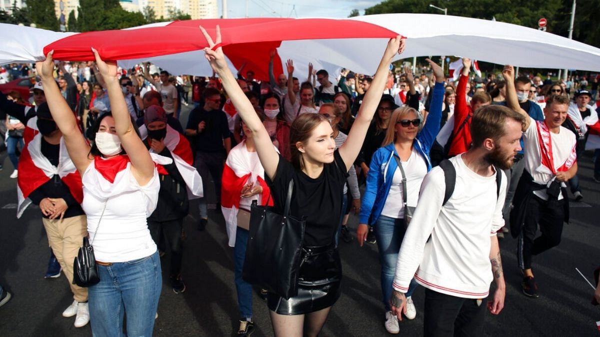 تظاهرات مخالفان رئیس‌جمهوری بلاروس