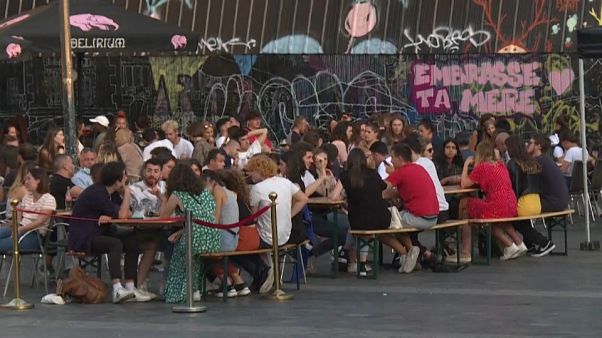 Terrasse de bars à Rennes, septembre 2020 Terrasse de bars à Rennes, septembre 2020