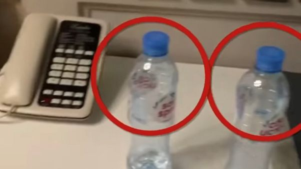 Images from Navalny's hotel room were posted on his Instagram account Images from Navalny's hotel room were posted on his Instagram account