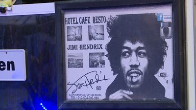 Jimmy Hendrix café in Diabat, Essaouira