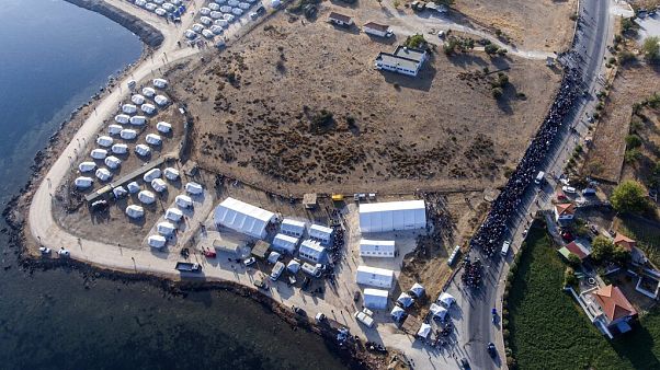 Αεροφωτογραφία της νέας δομής στο Καρά Τεπέ Αεροφωτογραφία της νέας δομής στο Καρά Τεπέ
