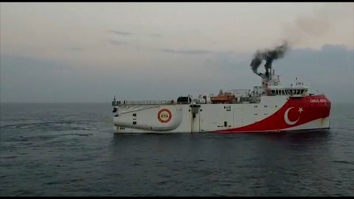 L'Oruc Reis, navire de recherche turc.