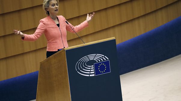 La présidente de la Commission européenne Ursula von der Leyen La présidente de la Commission européenne Ursula von der Leyen