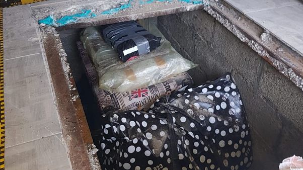 The books were found in a hidden underground compartment The books were found in a hidden underground compartment