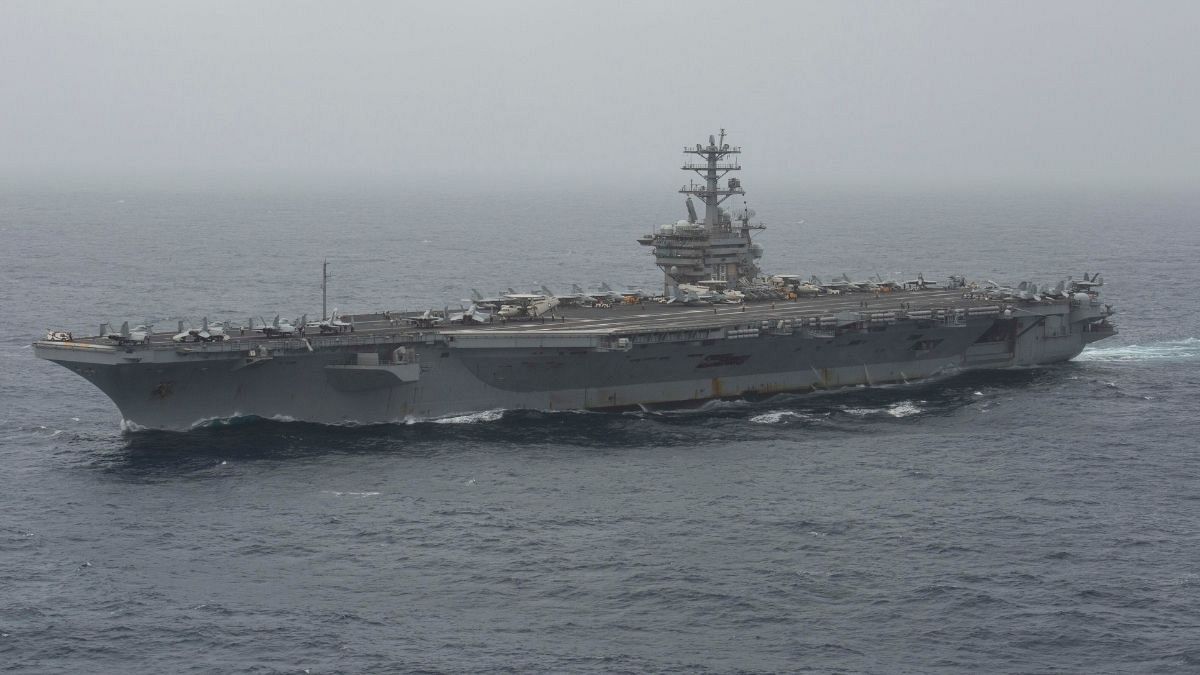 the aircraft carrier USS Nimitz 