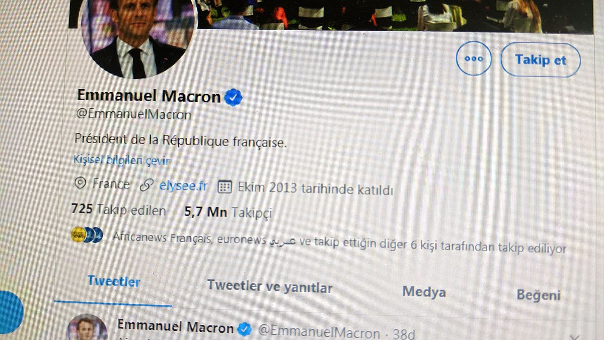 Emmanuel Macron'dan Türkçe mesaj