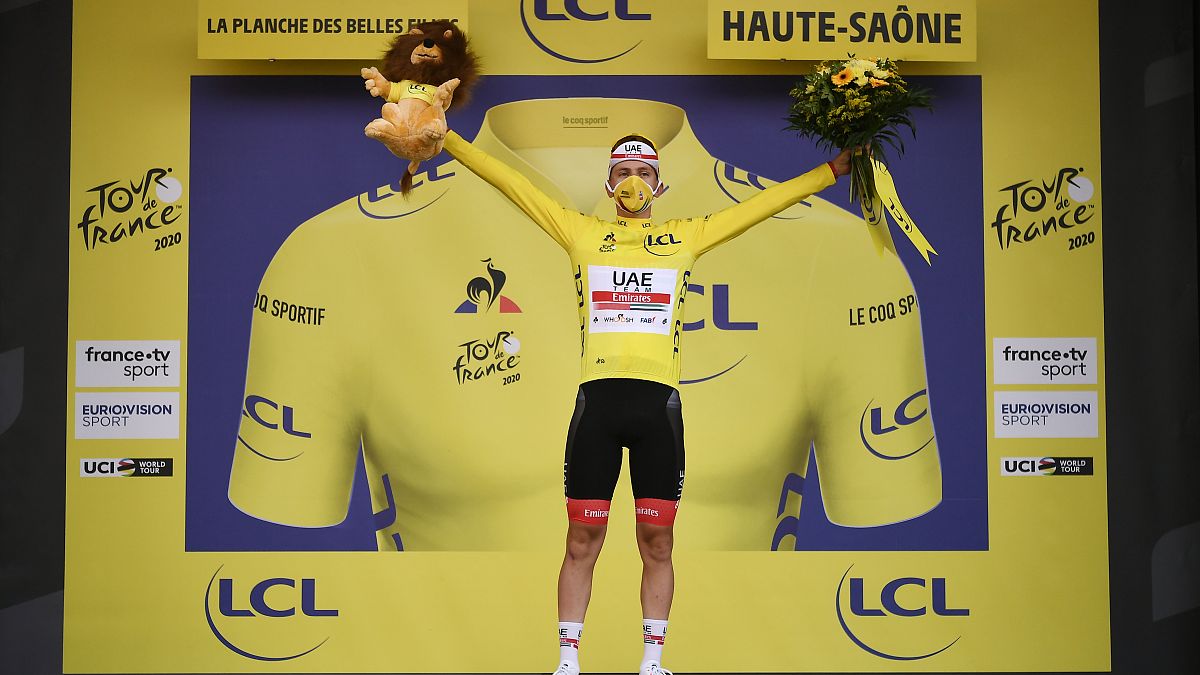 Tadej Pogacar s'empare du maillot jaune à la veille de l'arrivée du Tour de France