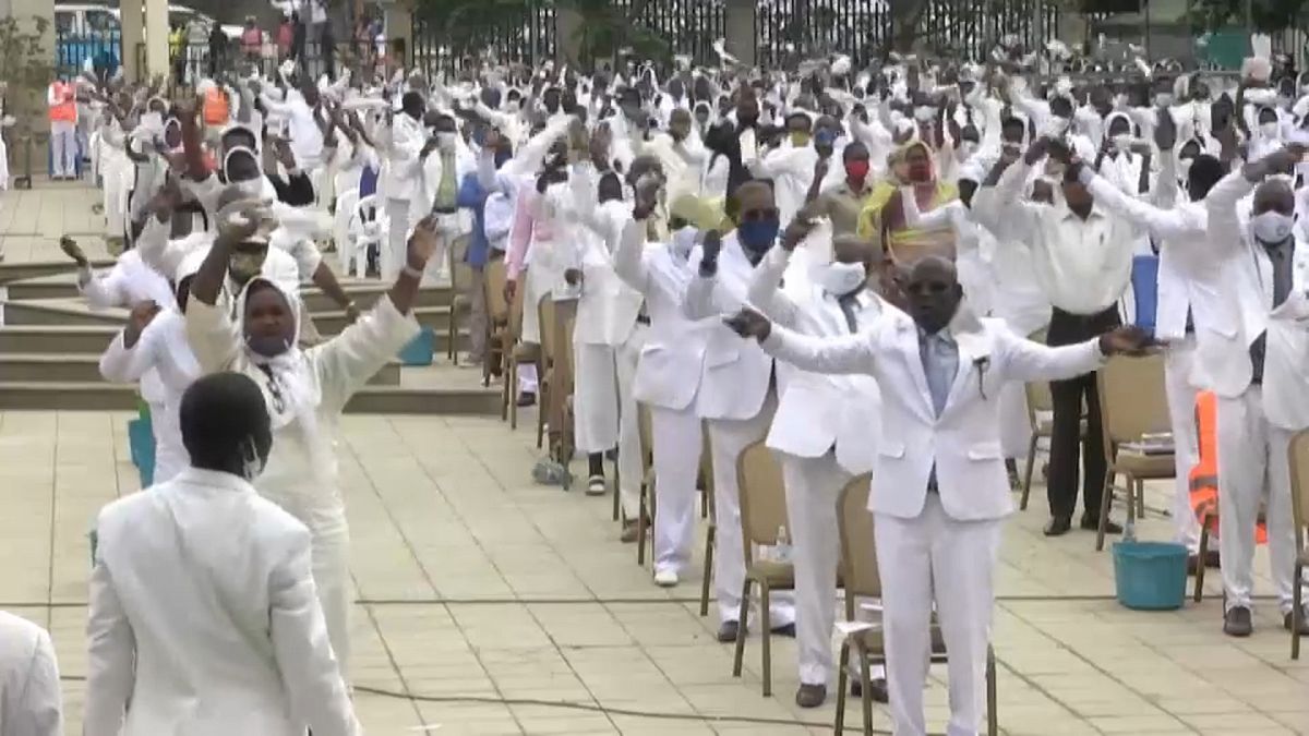 Cerimónia da Igreja Tocoísta, em Luanda