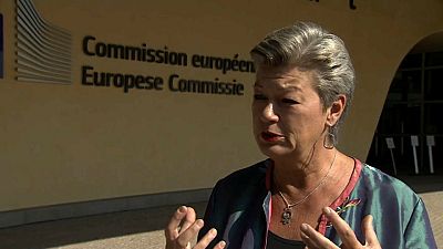 EU-Innenkommissarin Ylva Johansson im Euronews-Interview