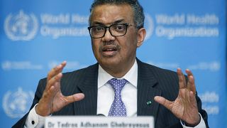 Tedros Adhanom Ghebreyesus, Director General of the World Health Organization (WHO) at a news conference in Geneva, Switzerland, March 9, 2020.
