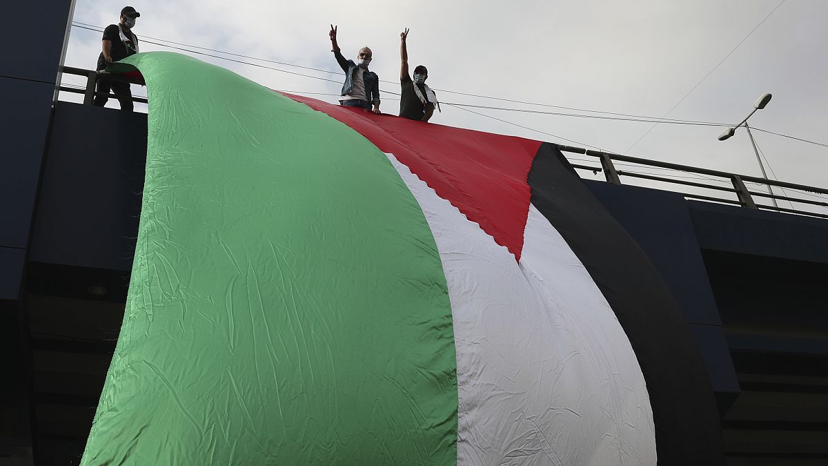 Флаг Палестины в Ливане