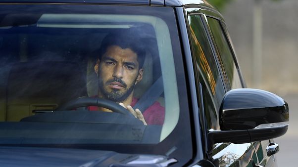 Il calciatore del Barcellona Luis Suarez Il calciatore del Barcellona Luis Suarez