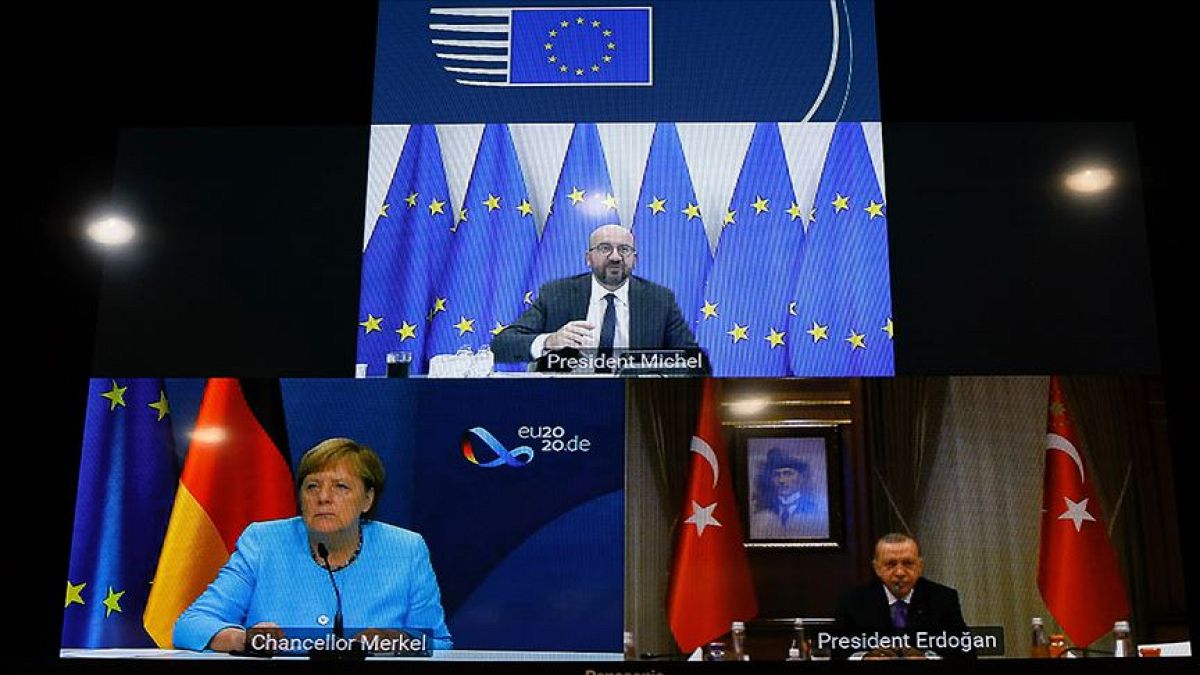 Angela Merkel, Charles Michael ve R.Tayyip Erdoğan