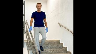 Navalnij kórházból posztolt képe