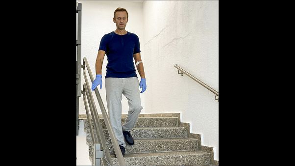 Alexeï Navalny dans l'hôpital de La Charité à Berlin, la capitale allemande, le 19 septembre 2020 Alexeï Navalny dans l'hôpital de La Charité à Berlin, la capitale allemande, le 19 septembre 2020