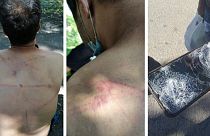 Migrants accuse the Romanian police of violence and illegal push-backs near Majdanpek, on the border with Romania. Photos taken on August 8, 2020