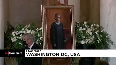 Ginsburg casket arrives at Supreme Court