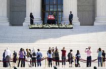 Aufgebarter Sarg von Ginsburg