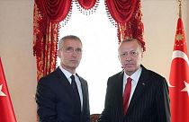  Türkiye Cumhurbaşkanı Recep Tayyip Erdoğan (sağda) NATO Genel Sekreteri Jens Stoltenberg (solda)