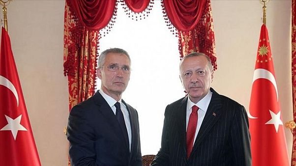Türkiye Cumhurbaşkanı Recep Tayyip Erdoğan (sağda) NATO Genel Sekreteri Jens Stoltenberg (solda) Türkiye Cumhurbaşkanı Recep Tayyip Erdoğan (sağda) NATO Genel Sekreteri Jens Stoltenberg (solda)