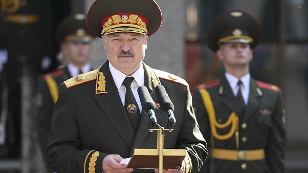 Belarusian President Alexander Lukashenko delivers a speech during his inauguration ceremony at the Palace of the Independence in Minsk, Belarus, Sept. 23, 2020. Belarusian President Alexander Lukashenko delivers a speech during his inauguration ceremony at the Palace of the Independence in Minsk, Belarus, Sept. 23, 2020.
