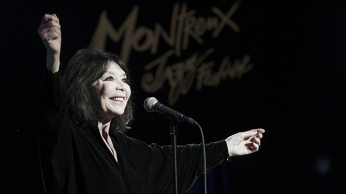 French singer Juliette Greco performs during the 46th Montreux Jazz Festival in Montreux, Switzerland in July 2012.