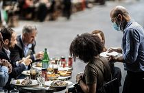 Paris'te bir restorant 