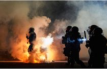 تصدي الشرطة للاحتجاجات في بعض المدن الأمريكية