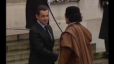 Visite de Mouammar Kadhafi à l'Elysée en 2007