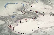 Uydu görüntüleri yardımıyla yeri tespit edilen Doğu Türkistan'daki bazı toplama kampları