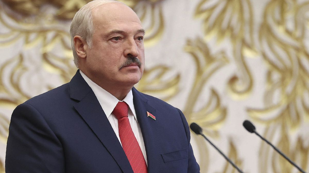 Александр Лукашенко во время инаугурации.