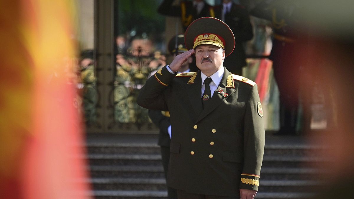 Alexandre Loukachenko lors de sa cérémonie d'inauguration au Palais de l'Indépendance à Minsk, au Bélarus, mercredi 23 septembre 2020