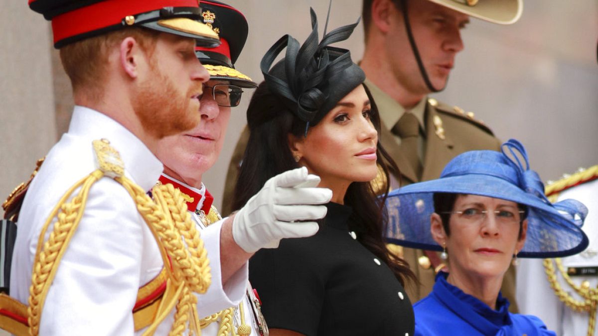 Prinz Harry mit seiner Ehefrau Meghan, 20.10.2018